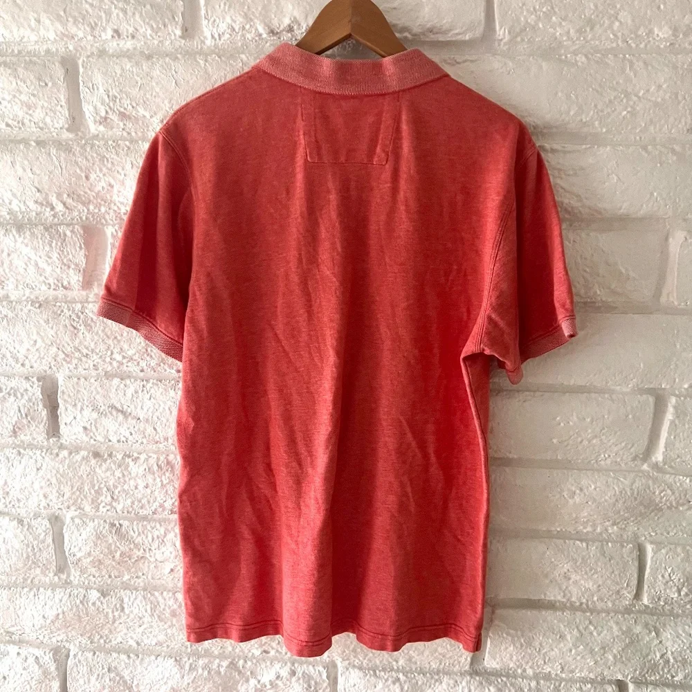 Banana Republic Men Polo Large Pink Cotton T-56